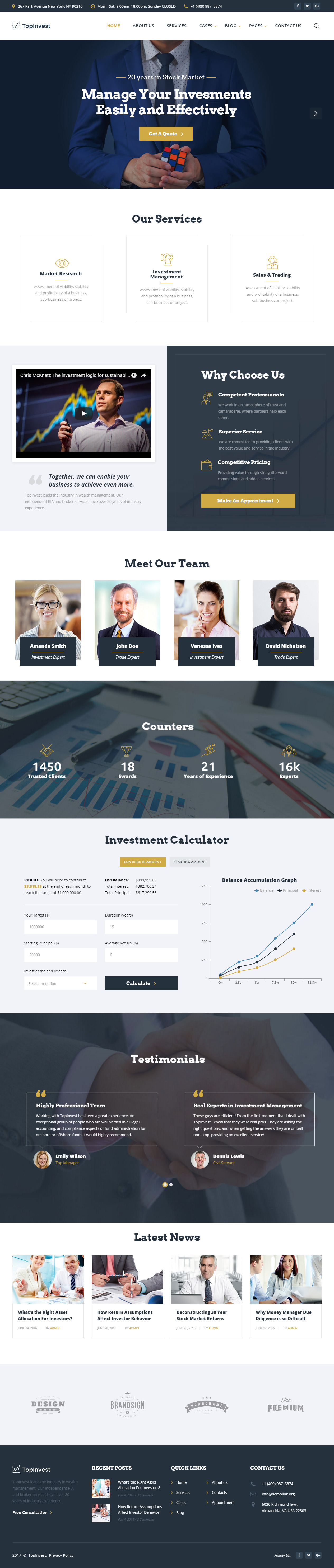 Starbis Investment HTML Templates