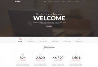 Ionic – Premium Responsive HTML5 Template