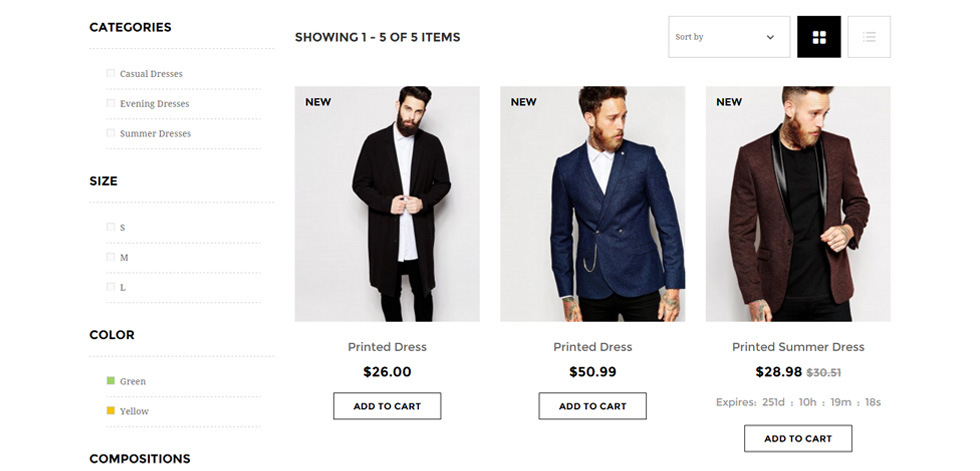 Category page