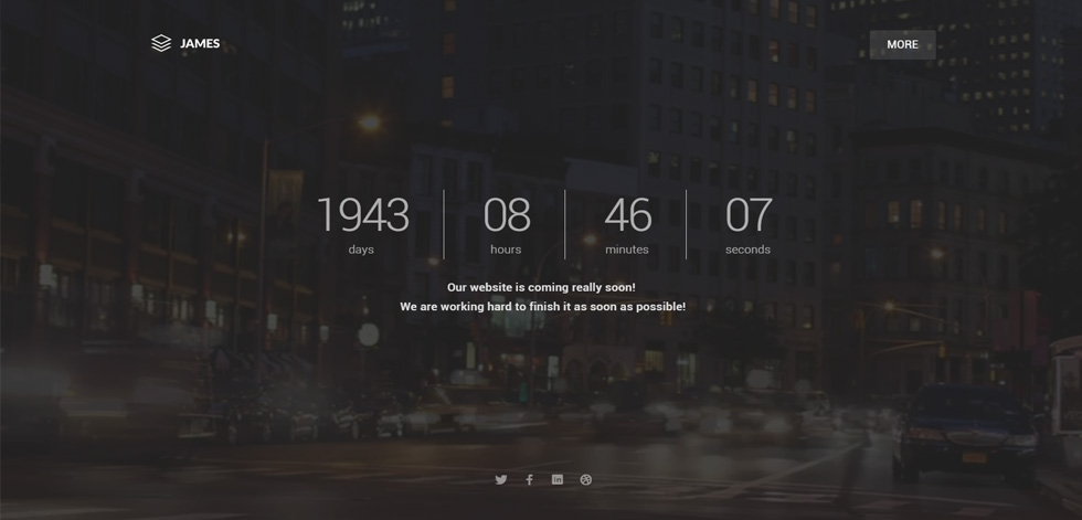 Welcome screen