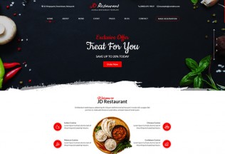 JD Restaurant – Premium Responsive Joomla Restaurant Template