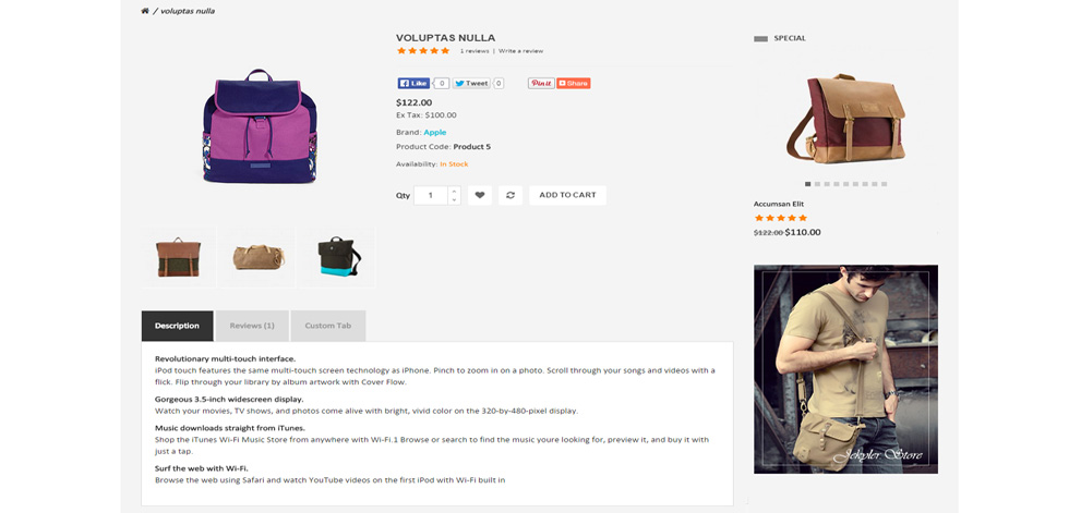 Product page