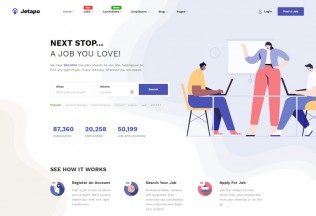 Jetapo – Premium Responsive Job Board WordPress Theme