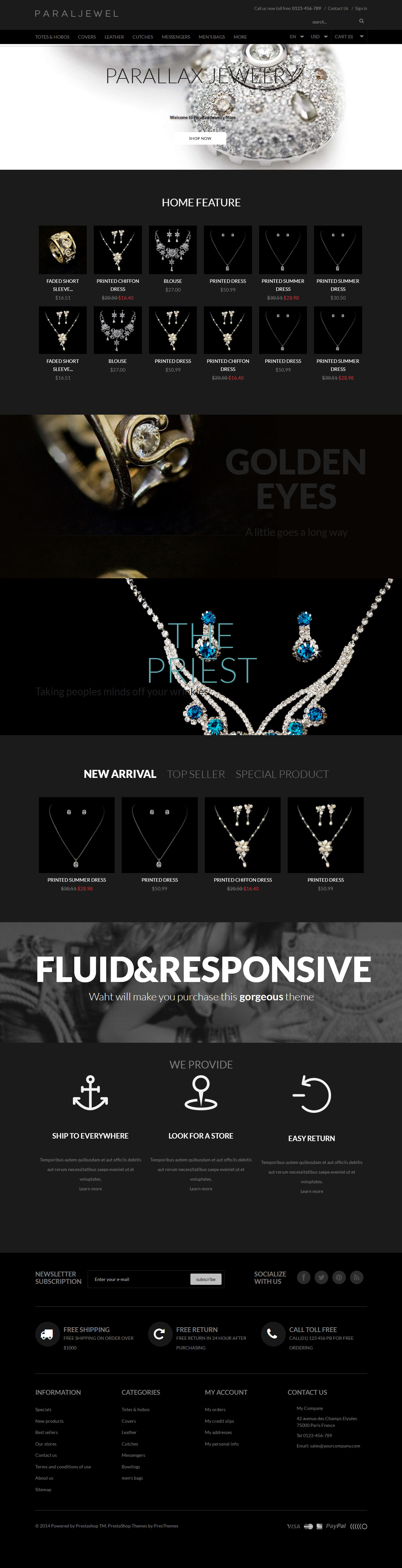 Paralbag Jewellery Prestashop Theme
