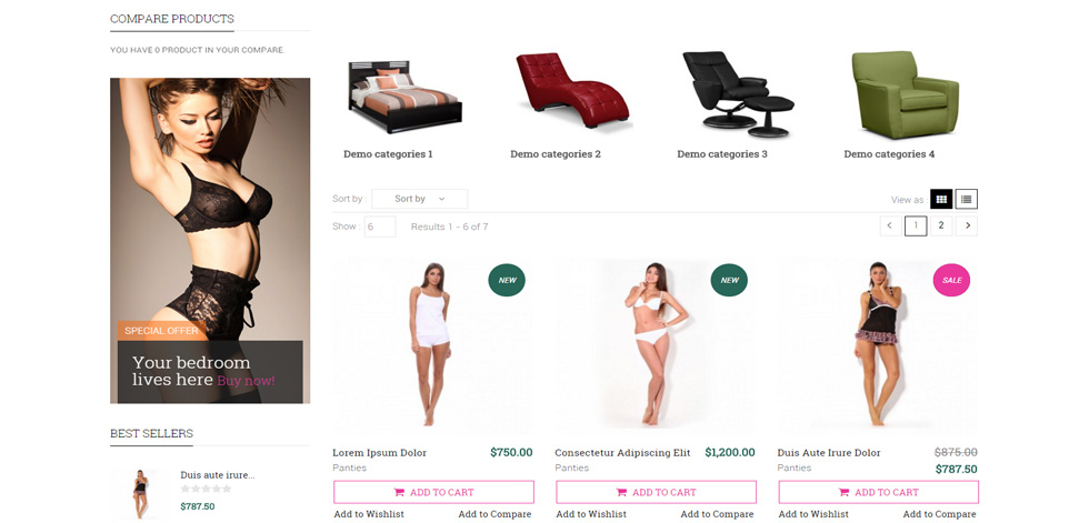 Category page