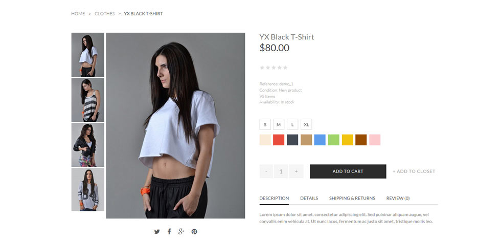 Product page
