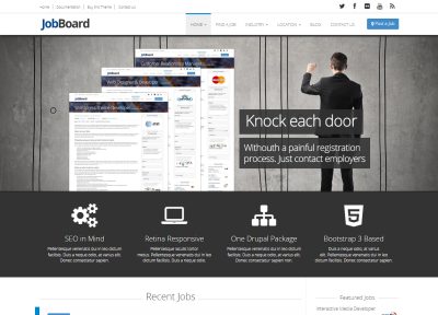 Best Responsive Drupal Jobboard and Portal Themes in 2014