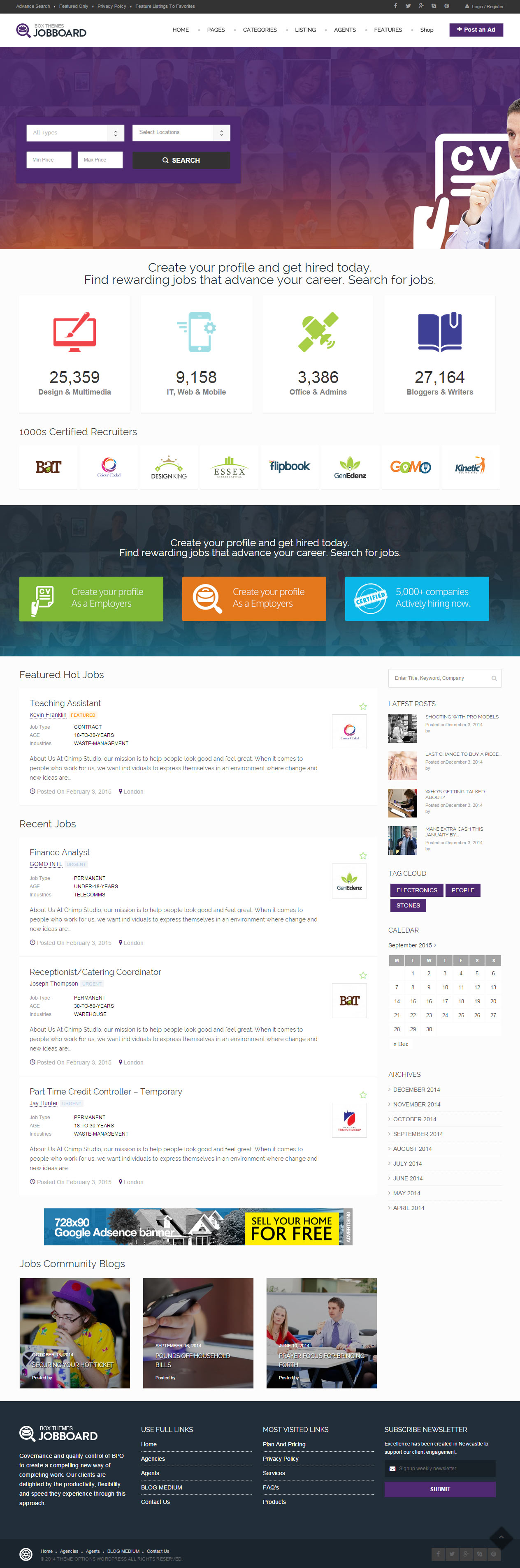 Directory WordPress Job Board Theme
