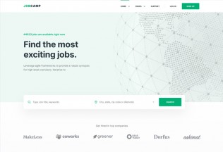 Jobcamp – Premium Responsive Job Board HTML5 Template