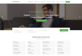 JobCareer – Premium Responsive Job Board WordPress Theme