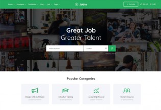 JobHunt – Premium Responsive Job Board HTML5 Template