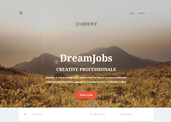 JobHunt – Premium Responsive Elegant Job Board HTML5 Template