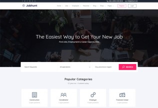 Jobhunt – Premium Responsive Job Board WordPress Theme