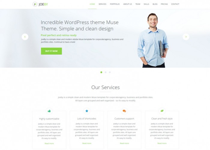 Joeby – Premium Business Muse Template