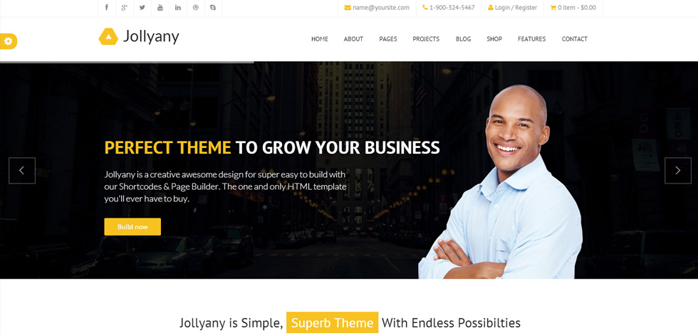 Welcome page