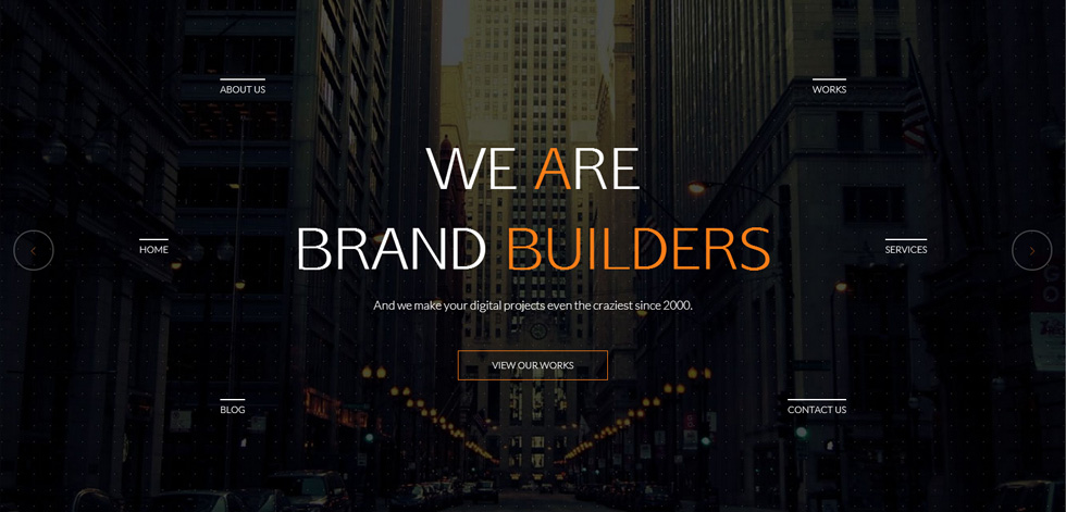 Welcome screen