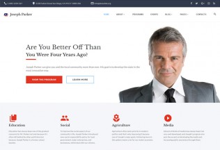 Joseph Parker – Premium Responsive Political Candidate HTML5 Template