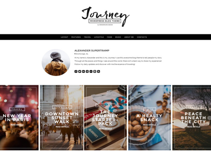 Journey – Premium Responsive WordPress Blog Theme