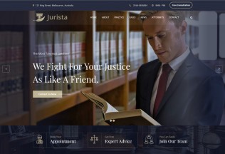 Jurista – Premium Responsive Law Firm React Js HTML5 Template