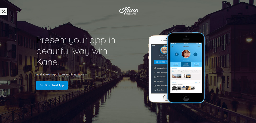 Welcome screen