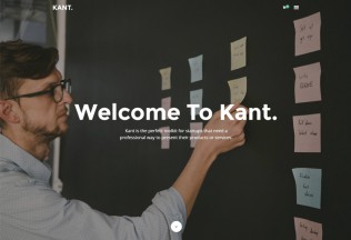 Kant – Premium Responsive Multipurpose HTML5 Template For Startups And Freelancers