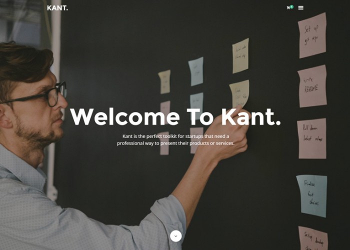 Kant – Premium Responsive Multipurpose HTML5 Template For Startups And Freelancers