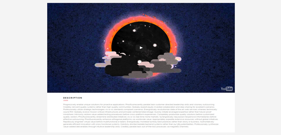 Blog post page