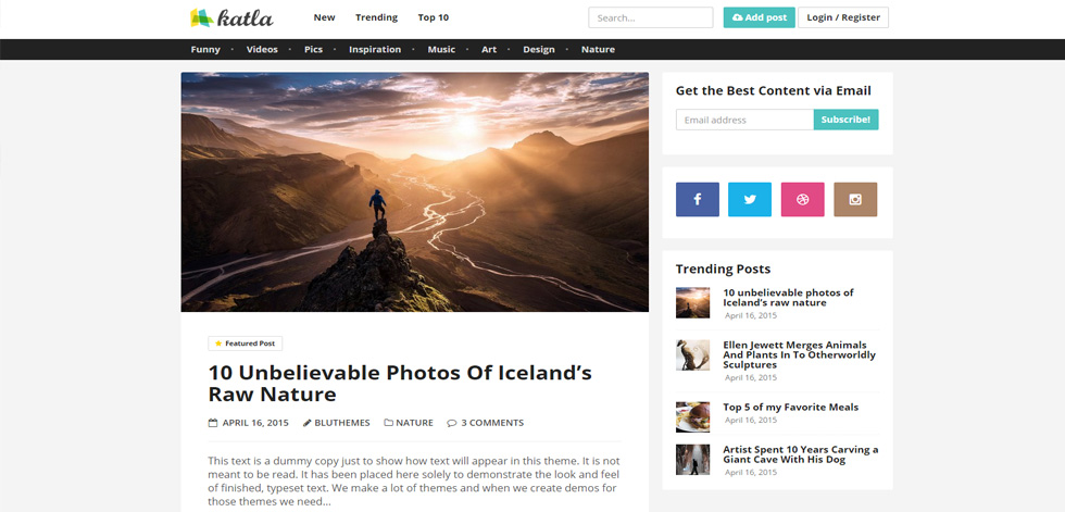 Home page