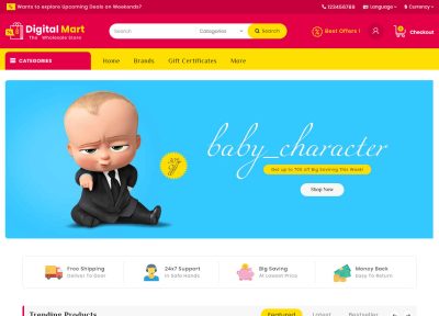 Latest Responsive Opencart Kid Template in 2018