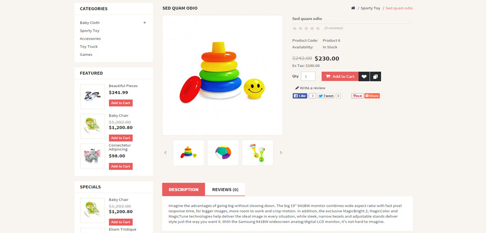 Product page