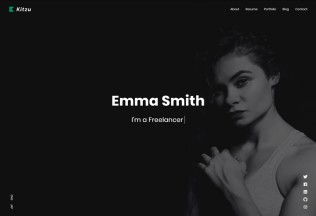 Kitzu – Premium Responsive Personal Portfolio HTML5 Template