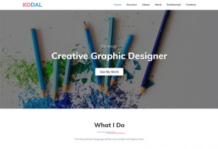 KODAL – Premium Responsive Personal Portfolio HTML5 Template