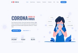 KOVID19 – Premium Responsive Coronavirus COVID-19 HTML5 Template