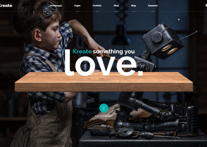 Kreate – Premium Responsive WordPress Theme for Creative Business