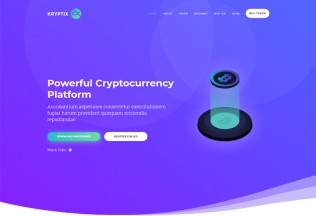 KrypLab – Premium Responsive Bitcoin & Cryptocurrency HTML5 Template