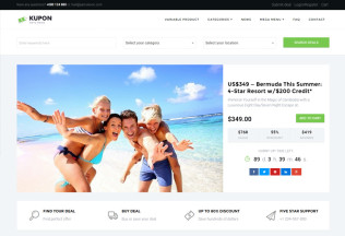 KUPON – Premium Responsive Daily Deals Marketplace WordPress Theme