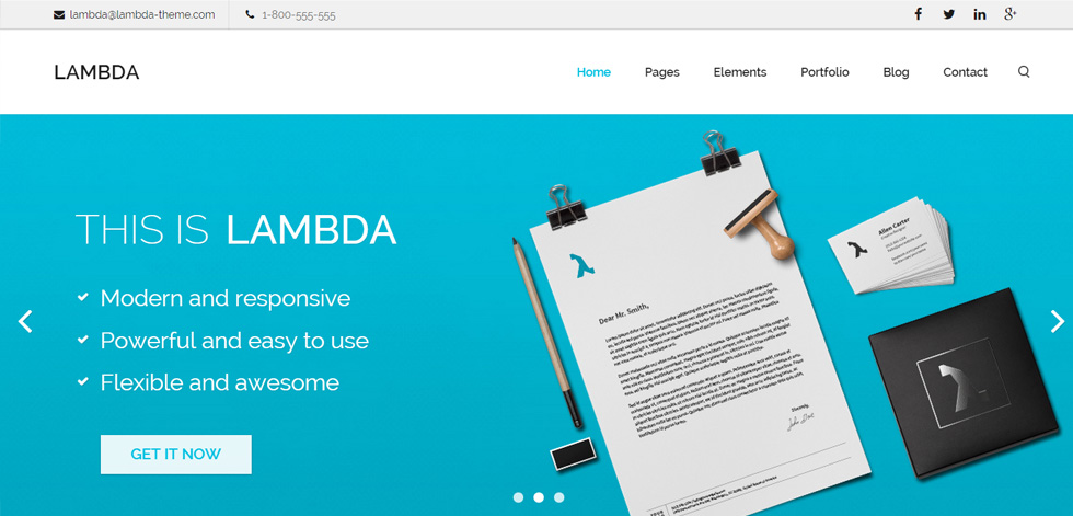 Welcome screen
