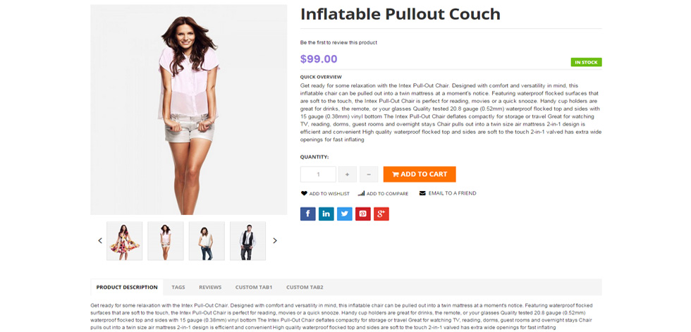 Product page