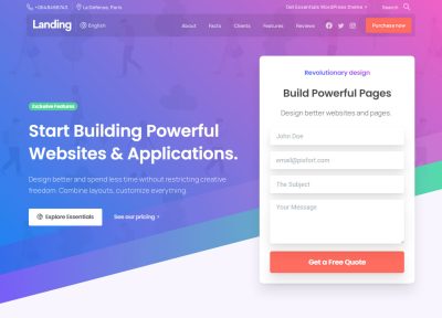 25 Best Responsive Landing Page WordPress Themes 2020
