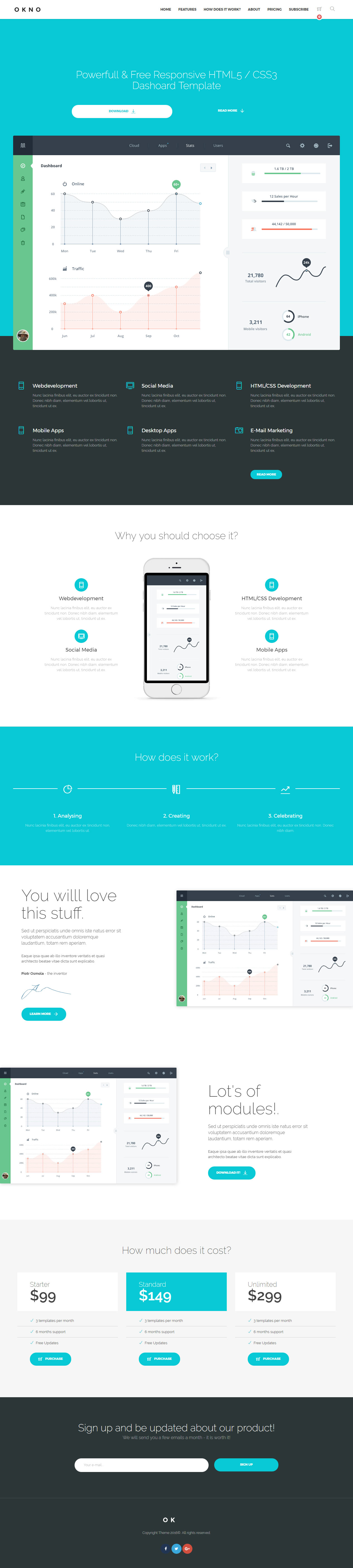 Okno Drupal Landing Page Themes