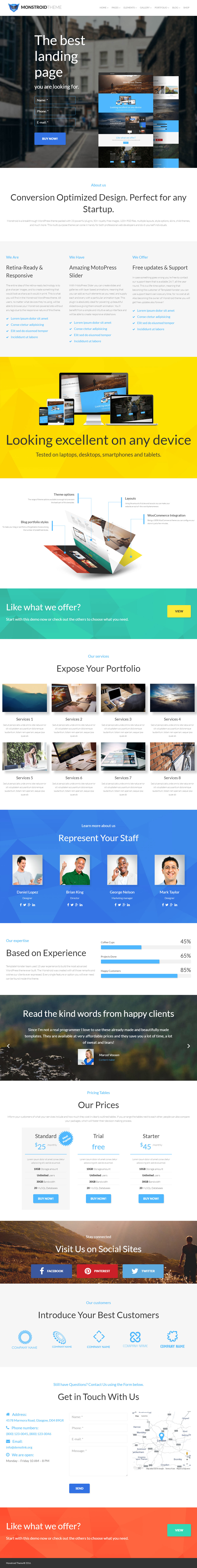 Monstroid WordPress Cherry Framework Themes