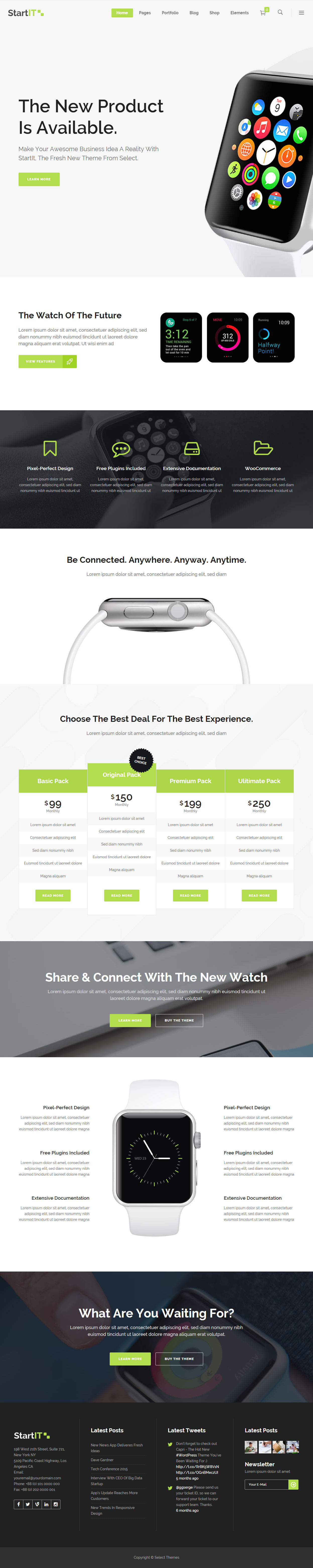 Startit Landing Page WordPress Themes