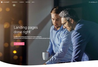 Landkit – Premium Responsive WordPress Landing Page Theme
