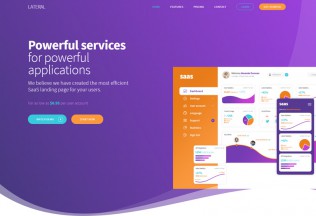 Lateral – Premium Responsive SaaS Landing Page HTML5 Template