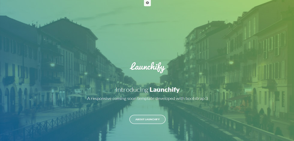 Welcome screen