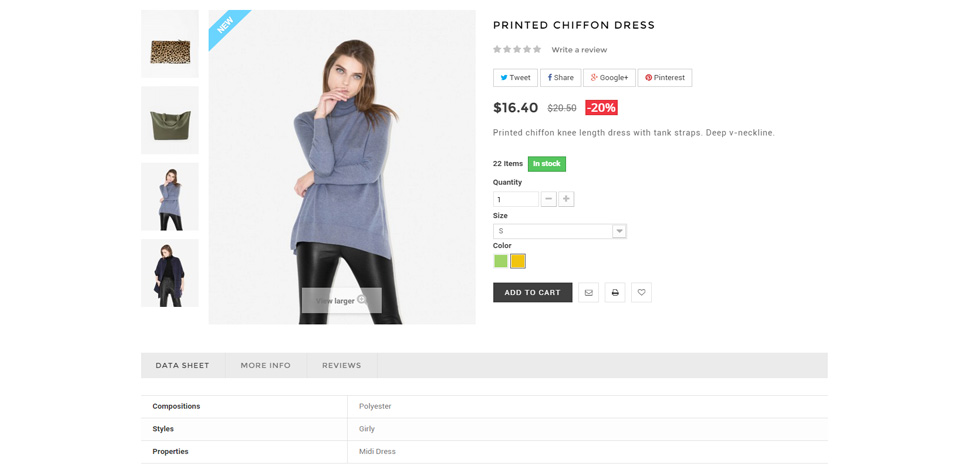 Product page