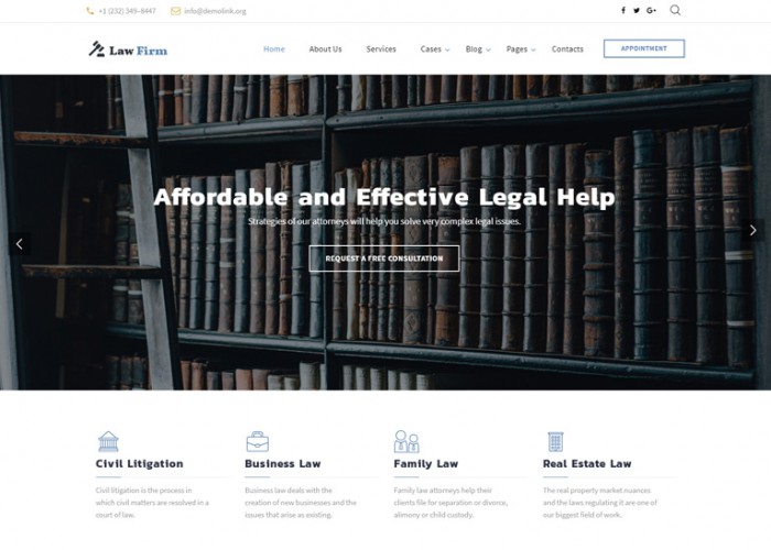 Law Firm – Premium Responsive Lawyer HTML5 Template
