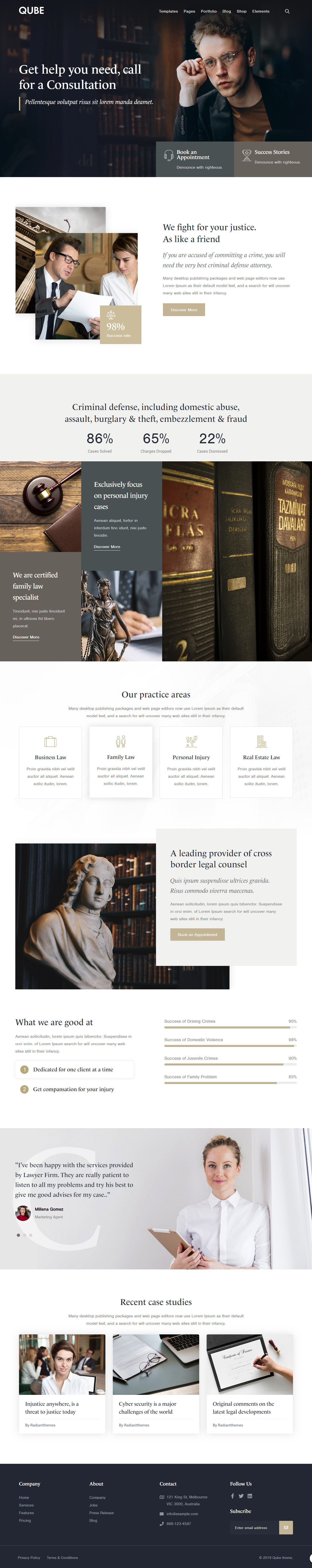 Cube Lawyers WordPress Themes