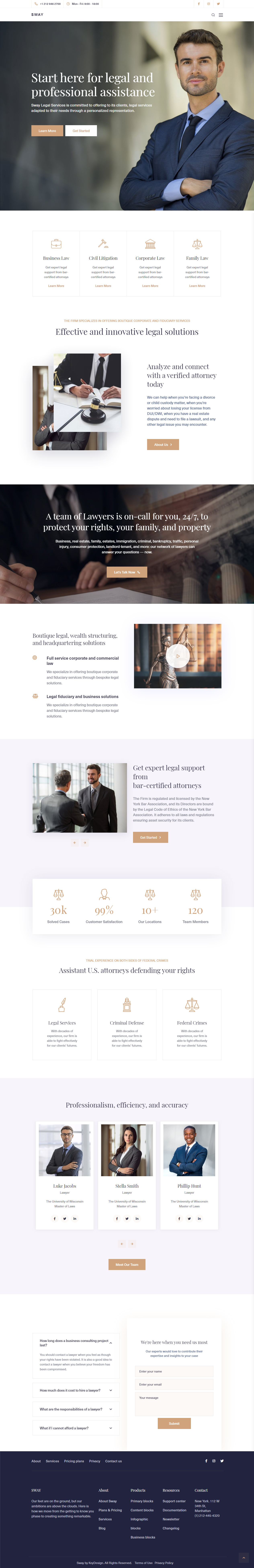 Sway Lawyers WordPress Themes