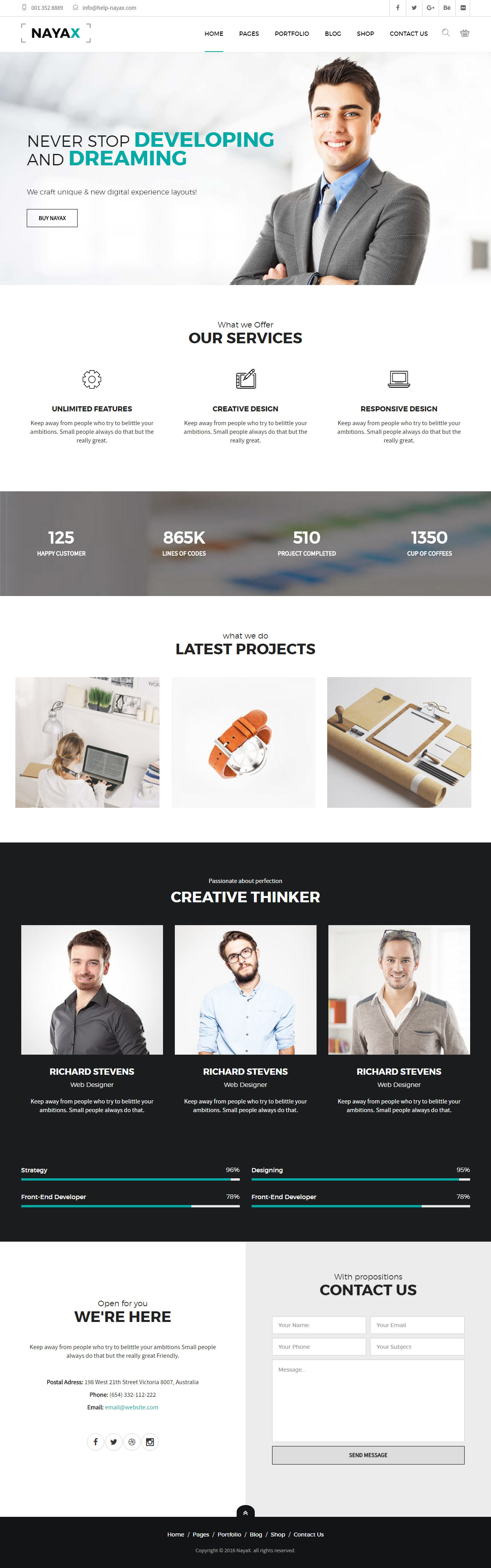 Nayax Joomla Lawyers Template